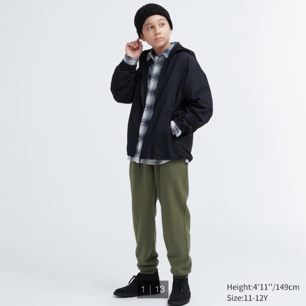 NWT 2 pairs - Uniqlo fleece-lined pants (pile-lined) sz 7/8 unisex SOLD OUT